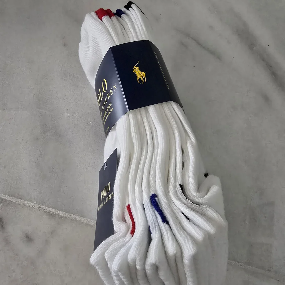 Polo by Ralph Lauren White Athletic Socks